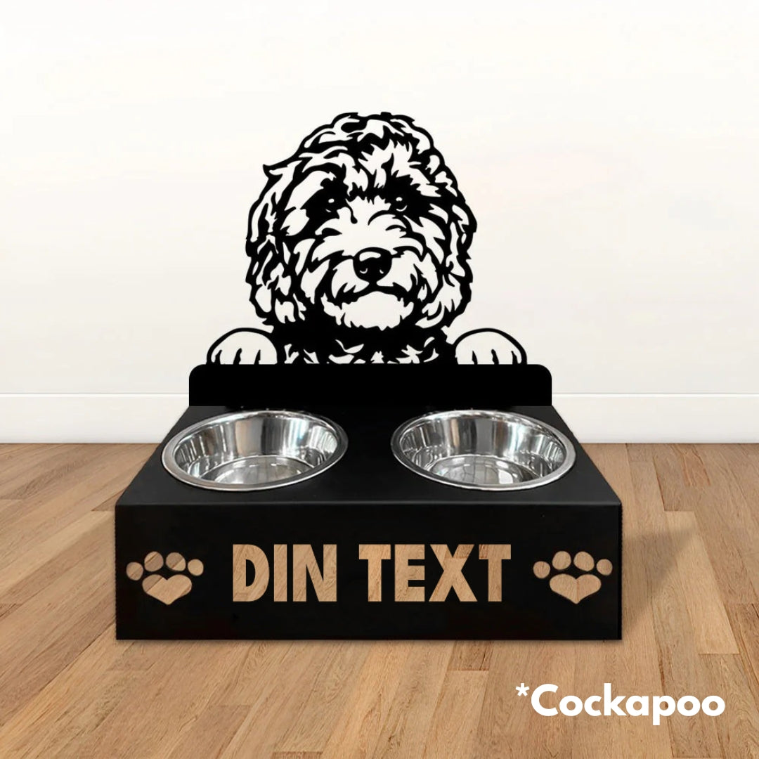 Hundmatskålar med ställ