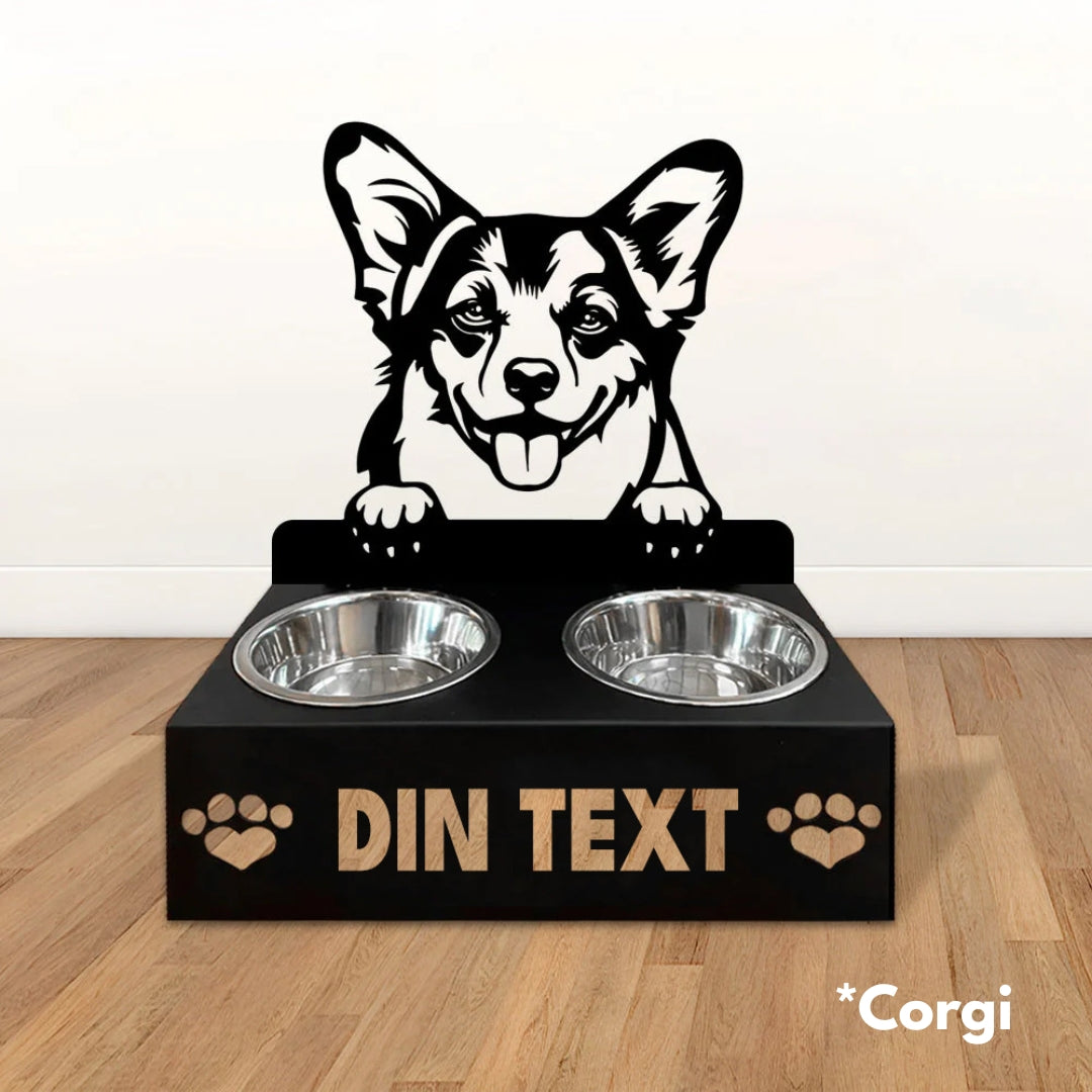 Hundmatskålar med ställ