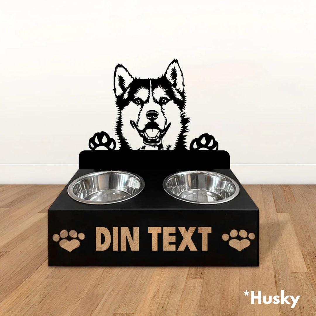 Hundmatskålar med ställ