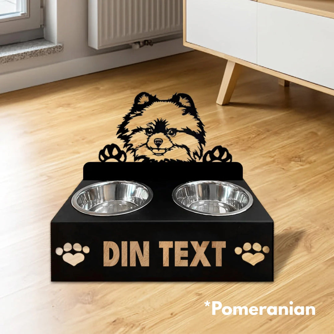 Hundmatskålar med ställ