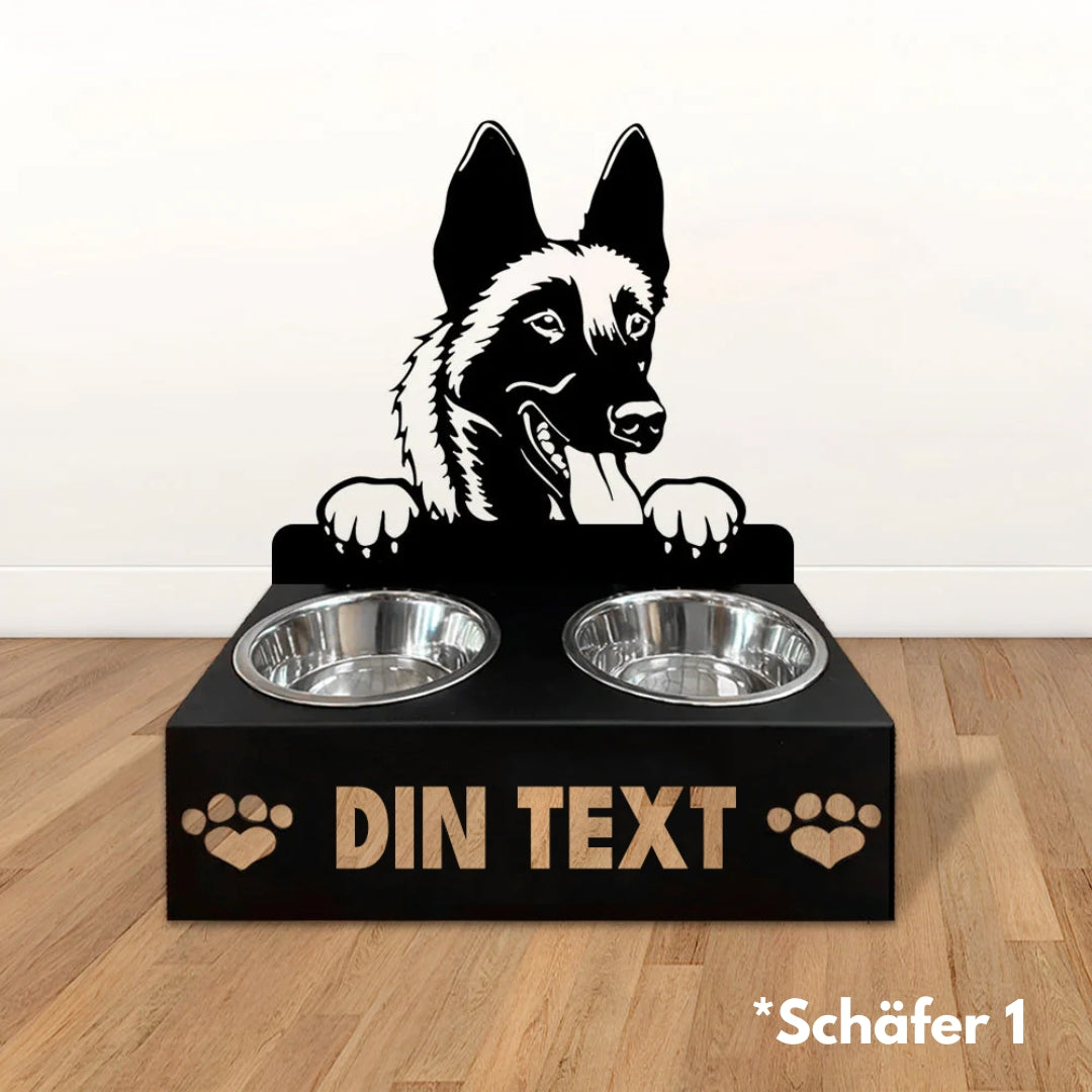 Hundmatskålar med ställ