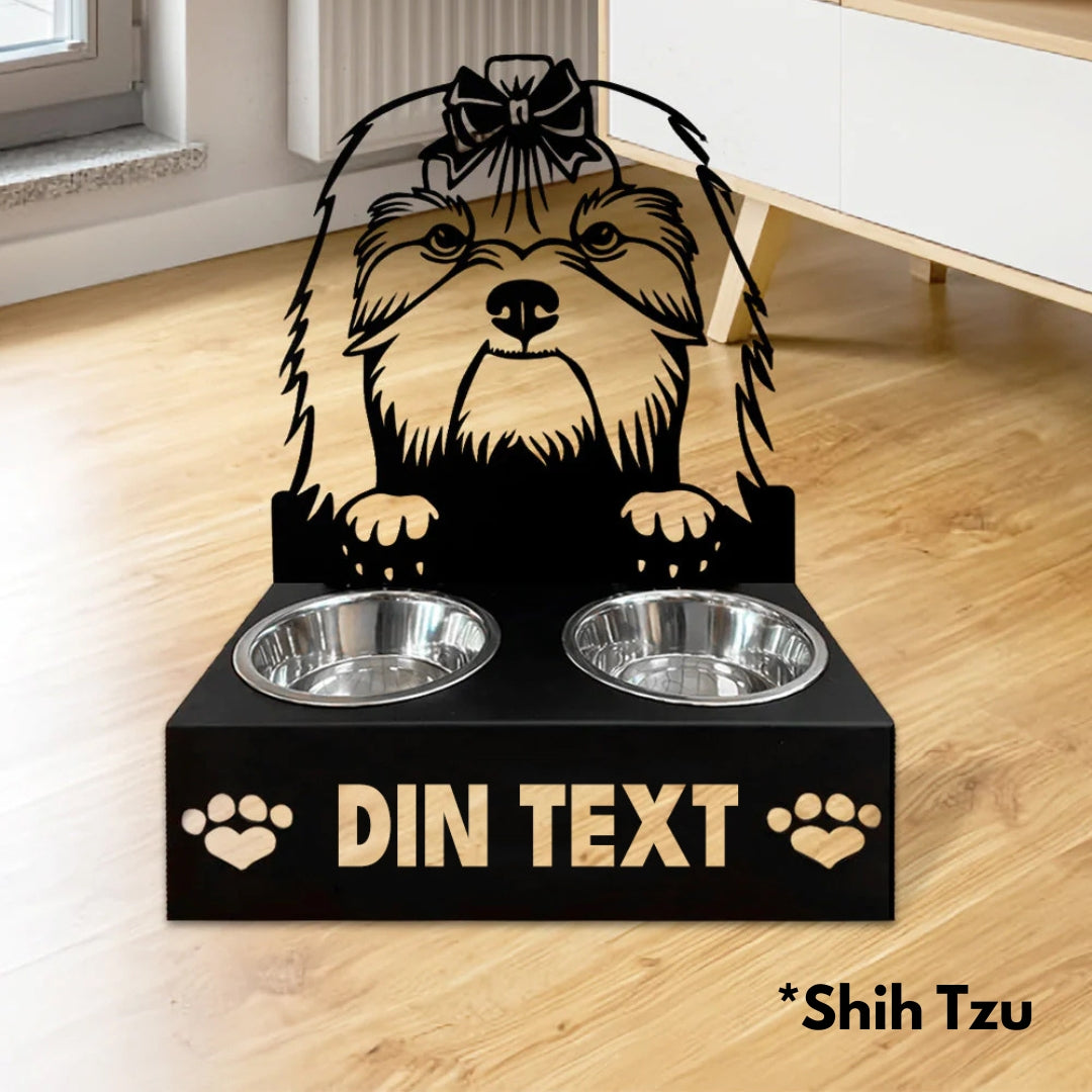 Hundmatskålar med ställ