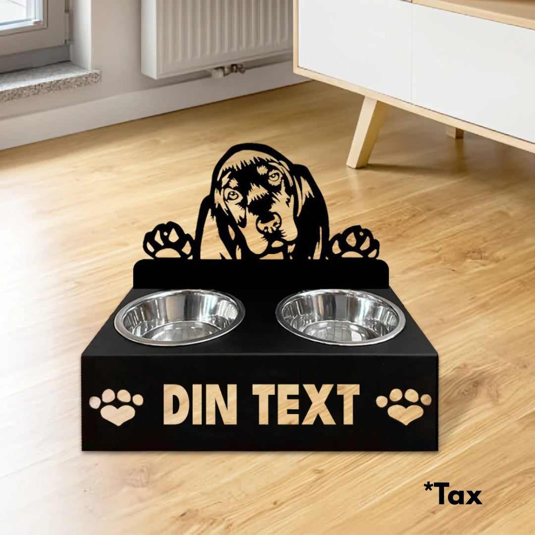 Hundmatskålar med ställ