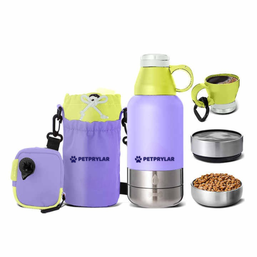 HydraPup™ 64oz Vattenflaska för Hundar – Allt-i-ett Hydration Kit för Äventyr 🐶💧