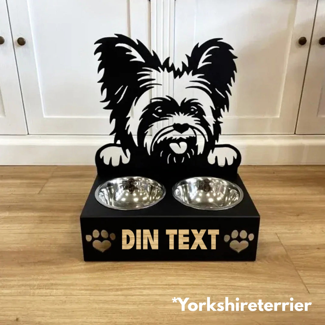 Hundmatskålar med ställ